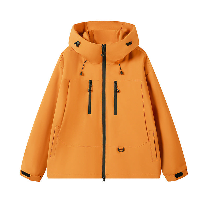 Men's breathable outdoor jacket with adjustable hood and multiple pockets Lune London