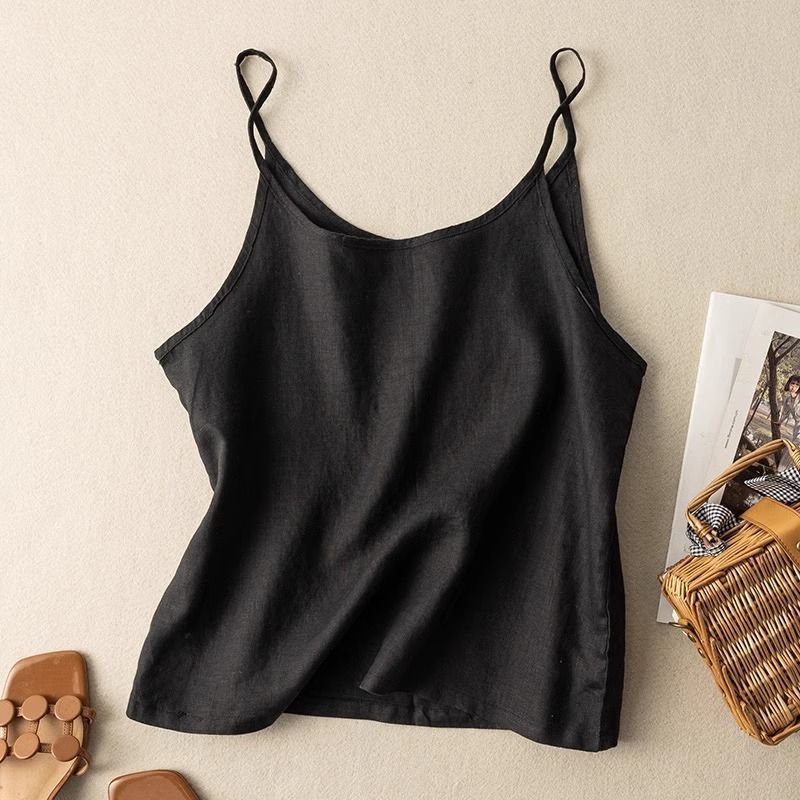 Women's Lightweight Linen Camisole Top Lune London