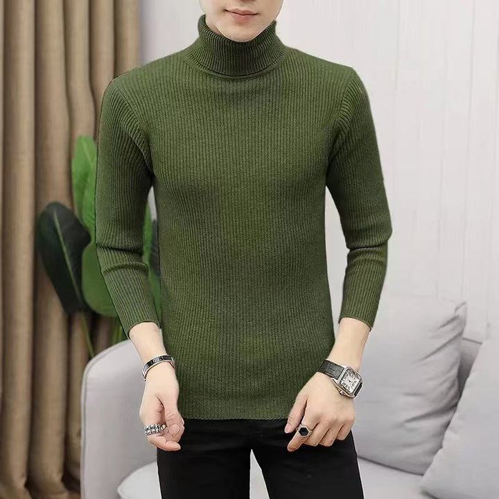 Lune London ribbed turtleneck knit sweater for men