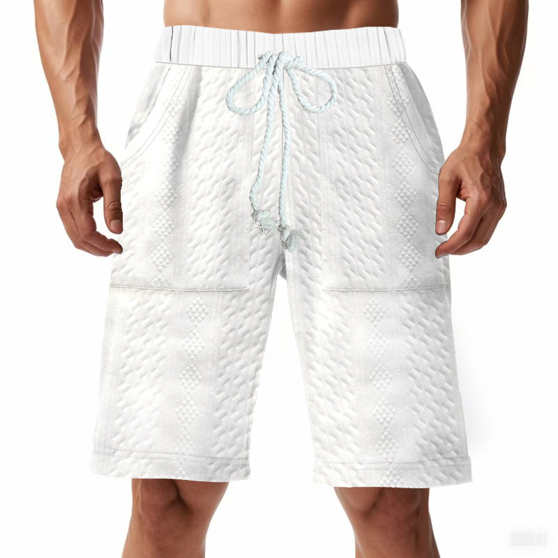 Shorts de bain sportifs pour hommes avec taille élastique et cordon de serrage Lune London