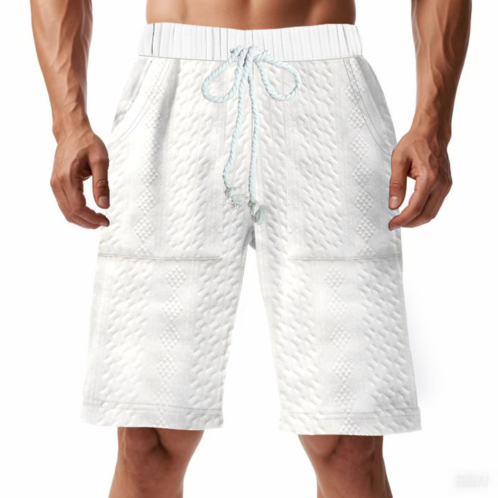 Shorts de bain sportifs pour hommes avec taille élastique et cordon de serrage Lune London