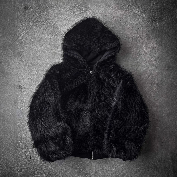 Veste à capuche douce et chaude pour femmes Chic & Stil