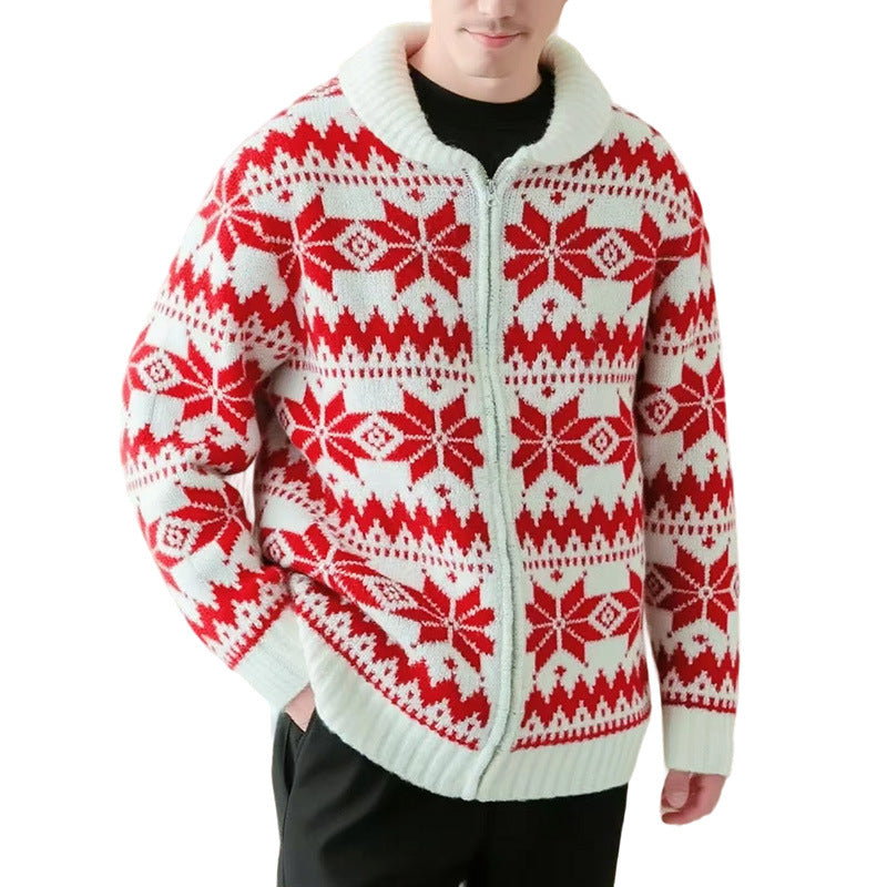 Women's knit jacket with traditional pattern Lune London