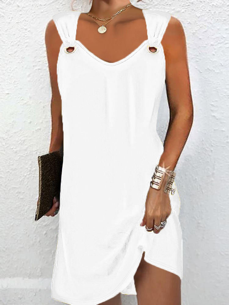 Wrap dress for women with decorative straps and V-neck Lune London
