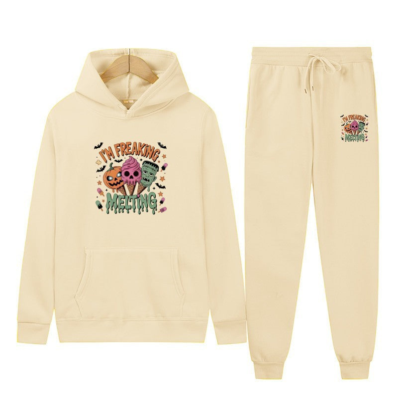 Women’s hoodie set with creative Halloween motifs Chic & Stil