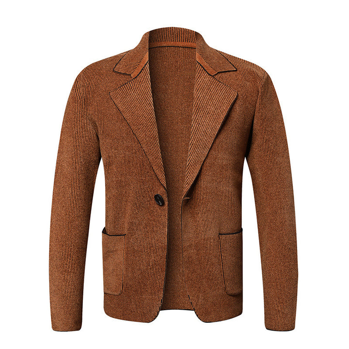 Elegant knit jacket for men with practical pockets Lune London