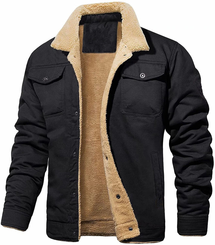 Winter jacket for men with soft plush lining Lune London