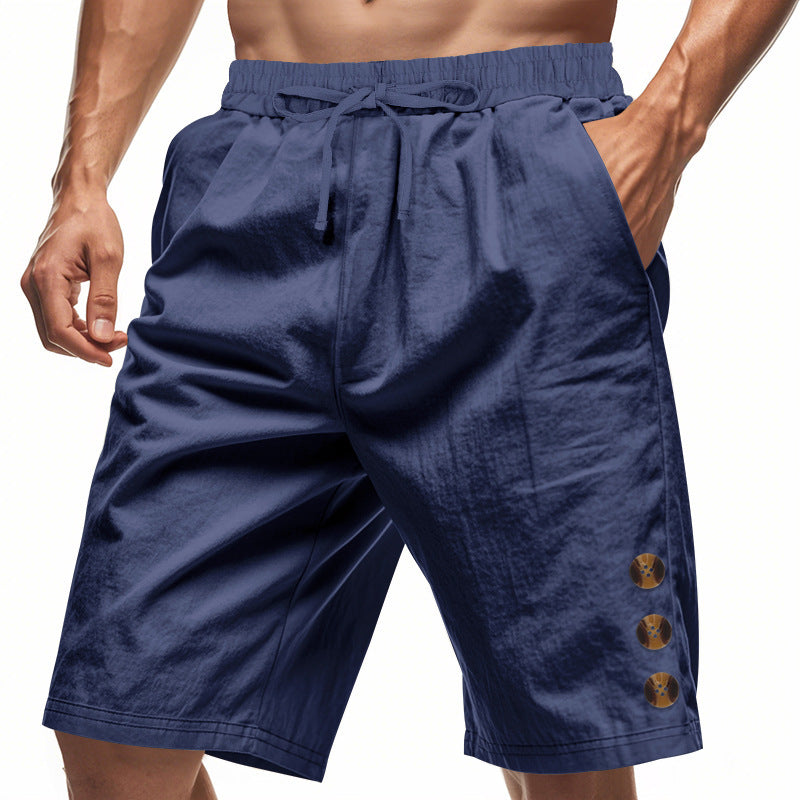 Leisure shorts for men with elastic waistband and practical side pockets Lune London