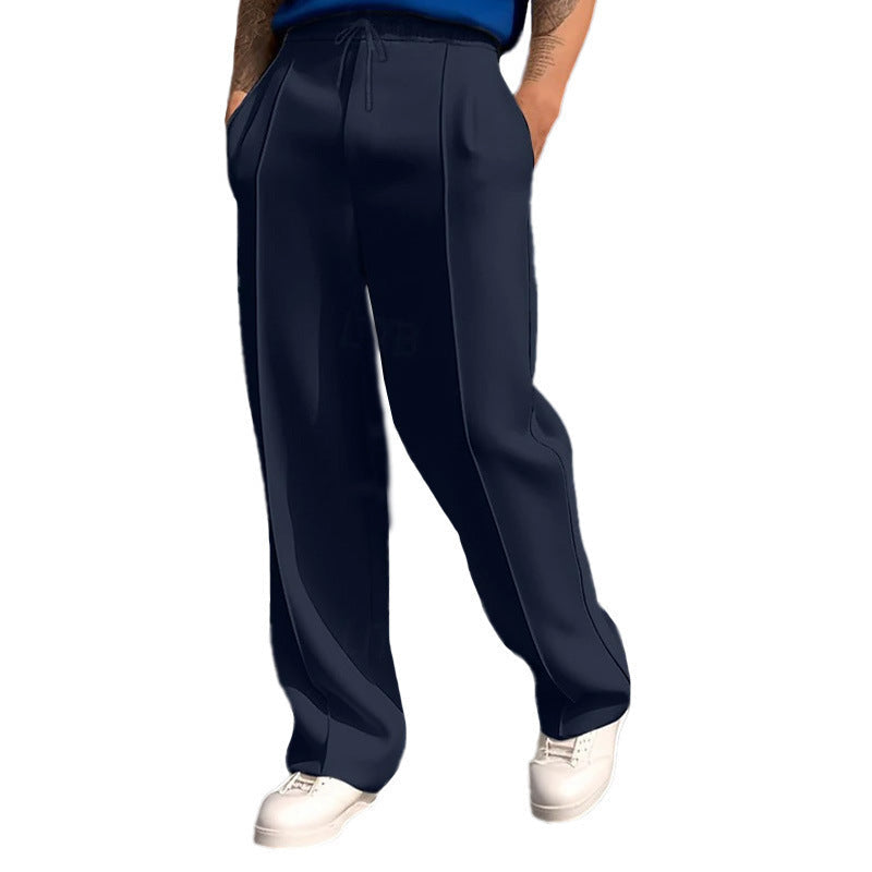 Men's Sporty Relaxed Fit Jogging Pants with Elastic Waistband and Side Pockets Chic Und Stil