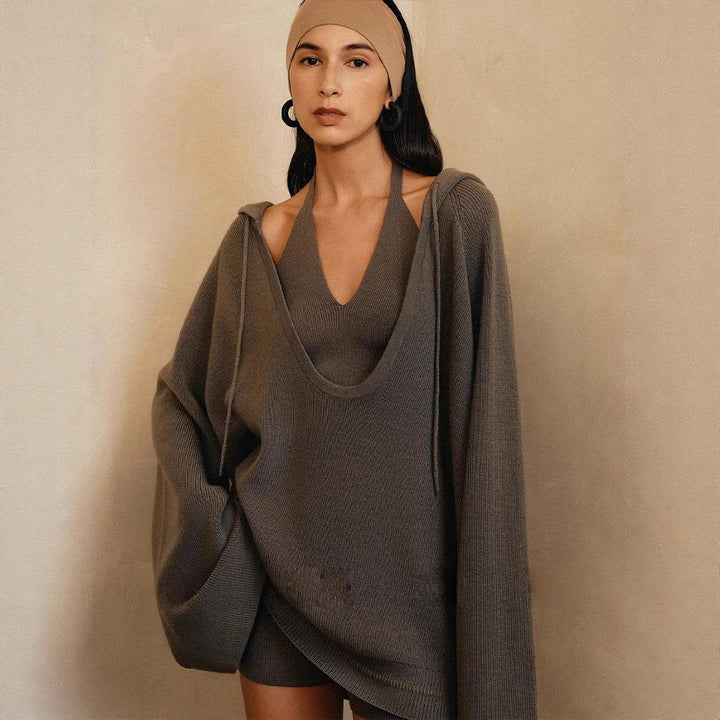 Hoodie décontracté pour femmes en tricot de haute qualité Chic & Stil