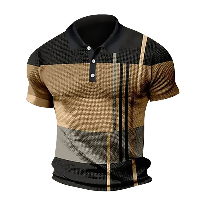 Men's Polo with a modern graphic design and short sleeves Lune London