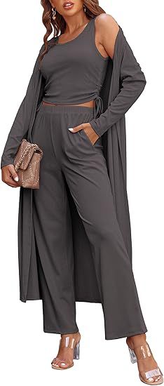 Dames élégant ensemble de salon avec long cardigan Lune London