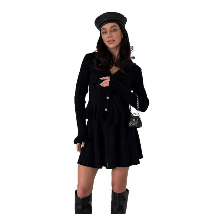 Veste-cardigan pour femmes avec texture côtelée et détails ludiques Chic & Stil