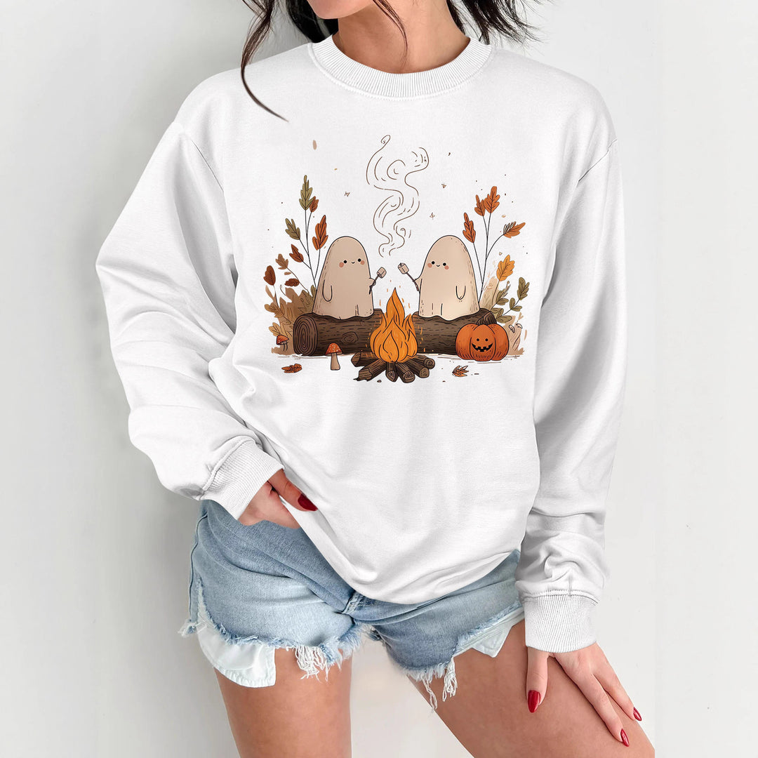 Sweat-shirt pour femmes avec motif effrayant ludique et coupe confortable Chic & Stil
