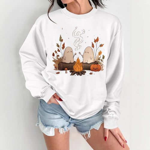 Sweat-shirt pour femmes avec motif effrayant ludique et coupe confortable Chic & Stil