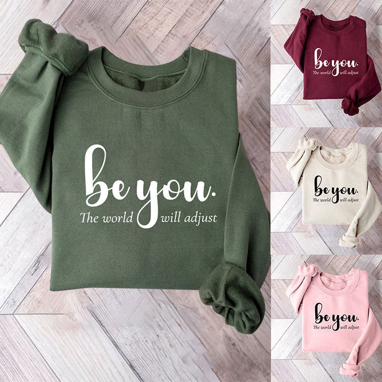 Sweat-shirt pour femmes avec motif inspirant et message motivant Chic & Stil