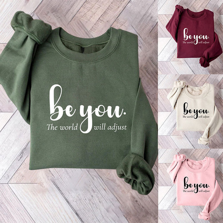 Sweat-shirt pour femmes avec motif inspirant et message motivant Chic & Stil