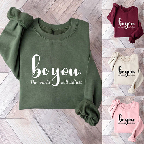 Sweat-shirt pour femmes avec motif inspirant et message motivant Chic & Stil