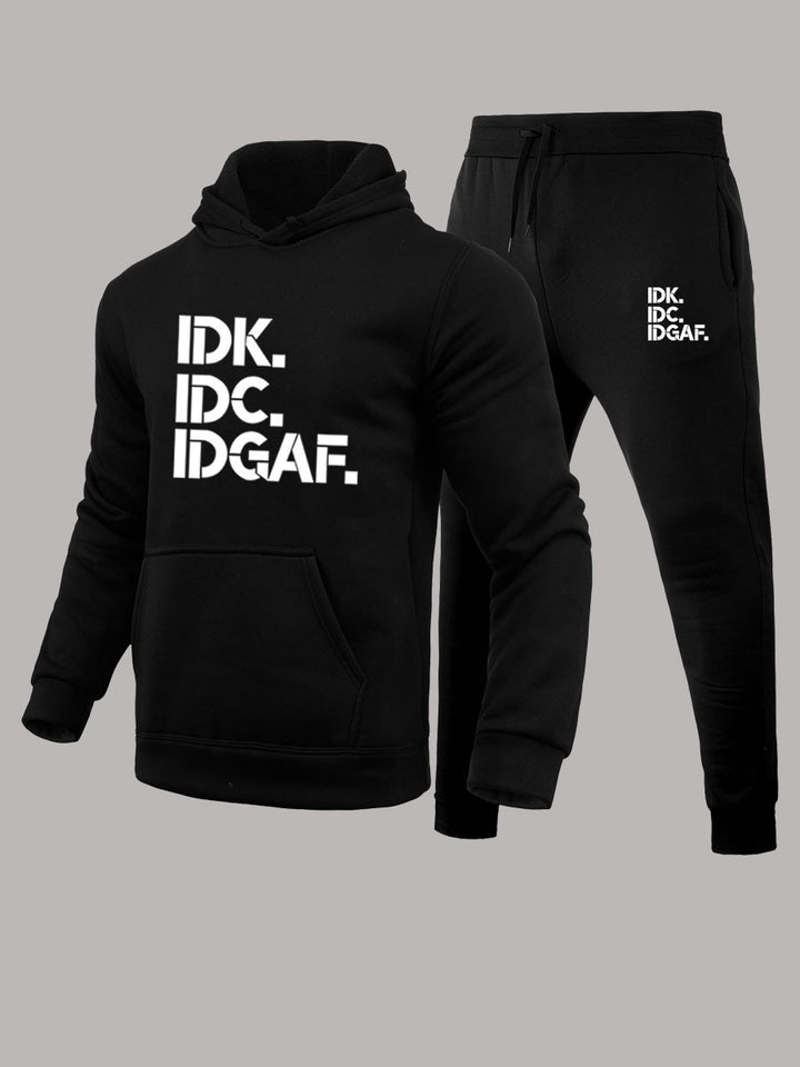 Casual hoodie and jogger pants set for women with catchy statement print Lune London
