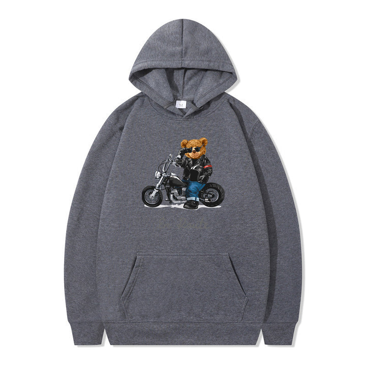 Women's hoodie with unique bear design and casual fit Lune London