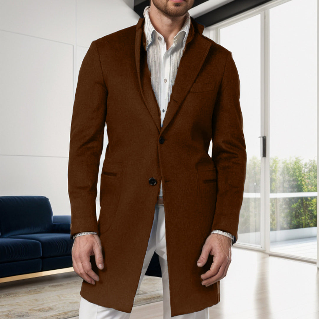 Elegant transition coat for men, tailored in high-quality wool Lune London
