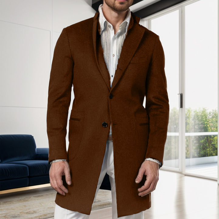 Elegant transition coat for men, tailored in high-quality wool Lune London