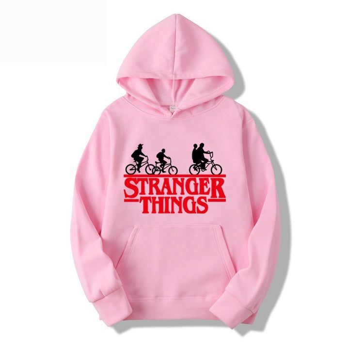 Women's hooded sweatshirt with creative Stranger Things design Chic & Stil