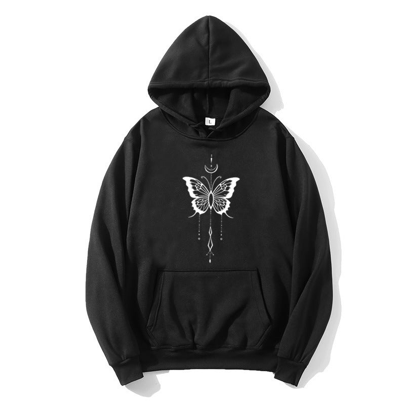 Women's hoodie with stylish butterfly motif Chic & Stil