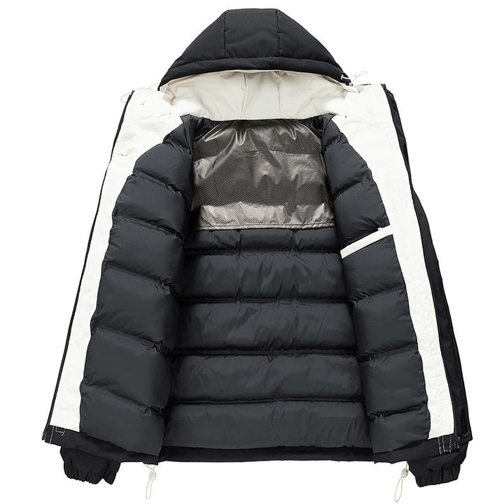 Trendy insulated jacket for women with full zipper and adjustable hood Lune London