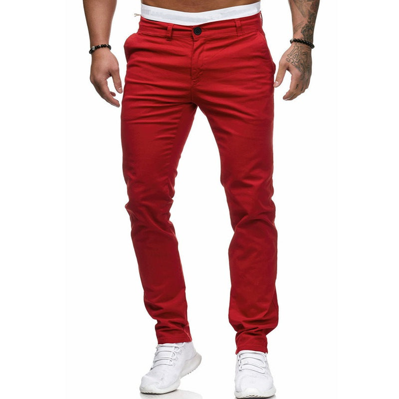 Lune London | Men's Slim-Fit Chinos with Elastic Waistband and Practical Pockets