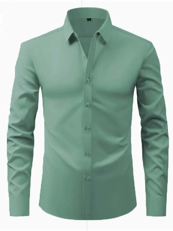 Men's Long-Sleeve Shirt with Innovative Cut and Modern Design Lune London