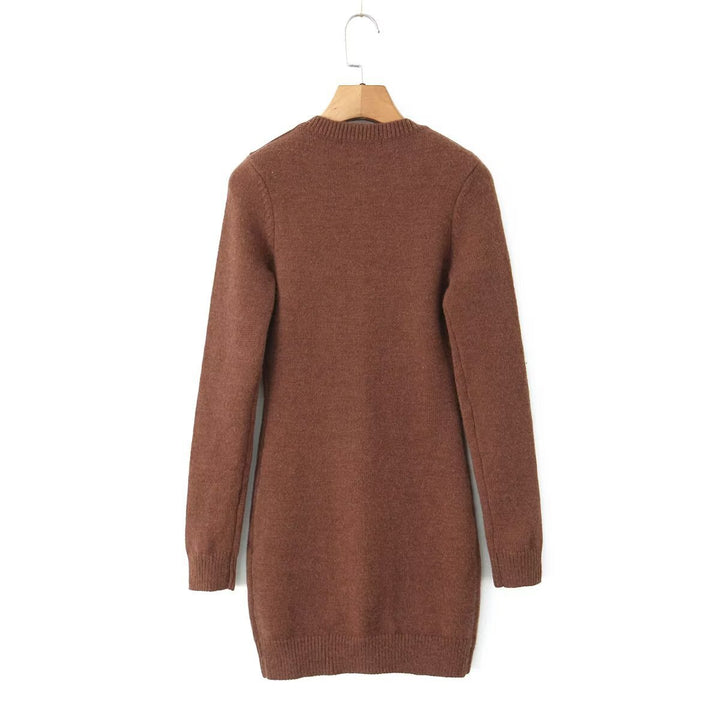 Women long cardigan with pockets and button closure Lune London
