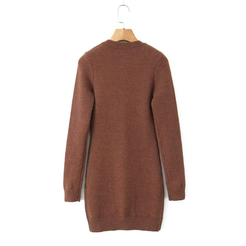 Women long cardigan with pockets and button closure Lune London