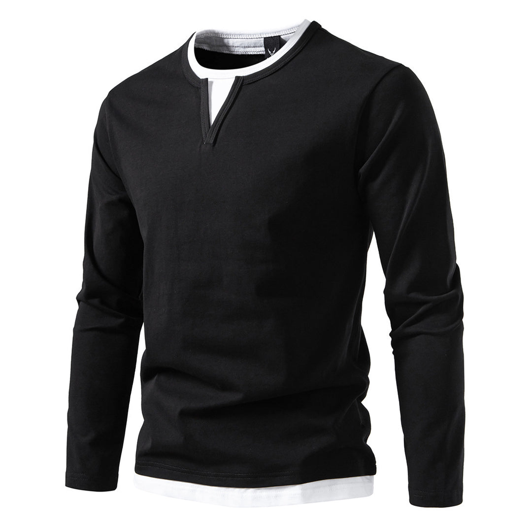Long sleeve shirt for men with innovative collar Lune London