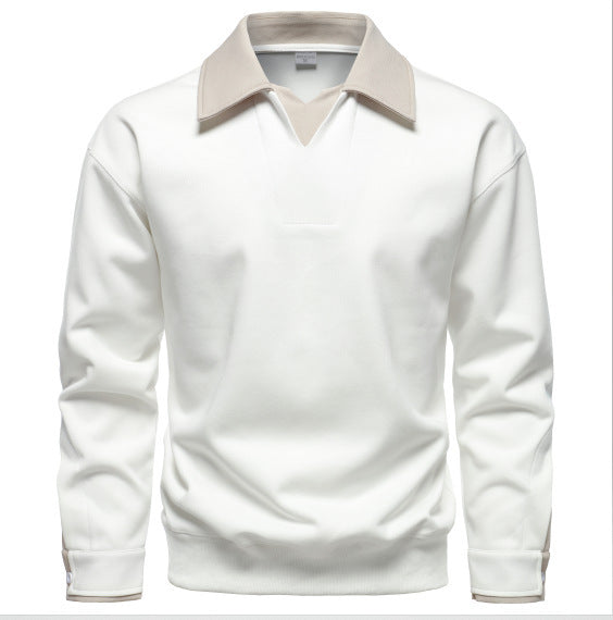 Sporty sweater for men with a modern collar and optimal comfort Lune London