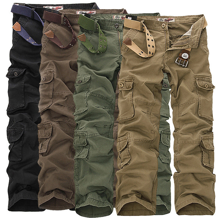 Multifunctional cargo pants for men with adjustable waist and numerous pockets Lune London