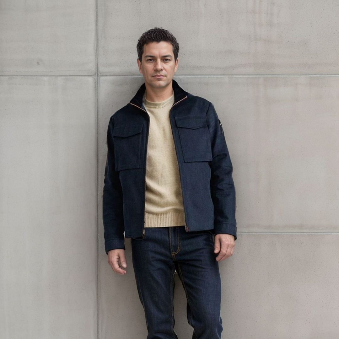 Utility jacket for men with practical pockets and modern design Lune London
