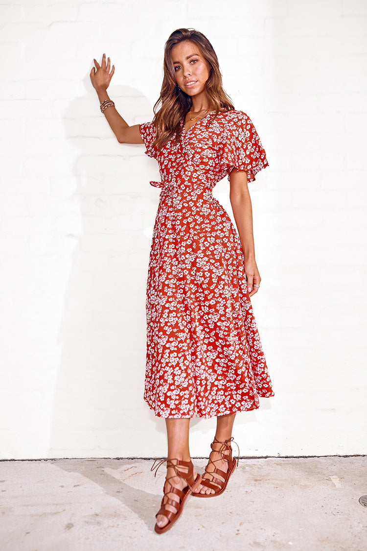 Lune London Wrap Maxi Dress for Women