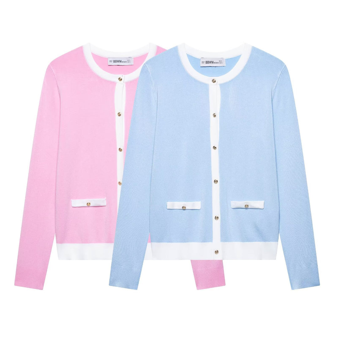 Elegant ladies cardigan with decorative buttons and pockets Lune London