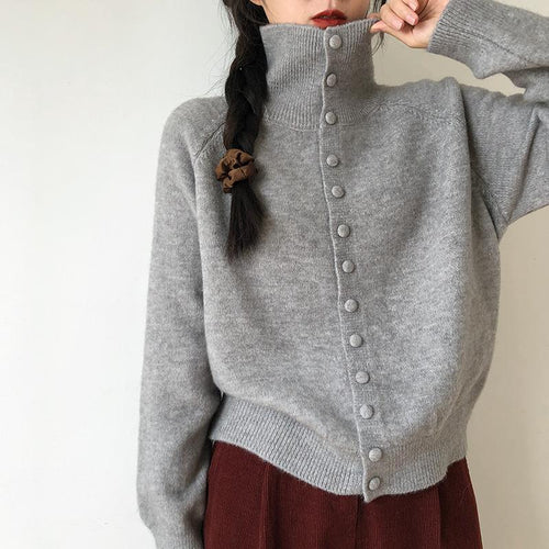 Cardigan à boutons pour femmes avec une coupe moderne et une texture fine Chic & Stil