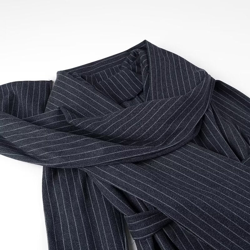 Wrap coat for women with elegant collar and belt Lune London