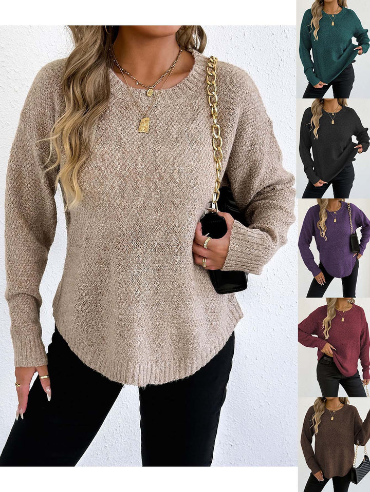 Casual knit sweater for women with high-quality structured pattern Lune London