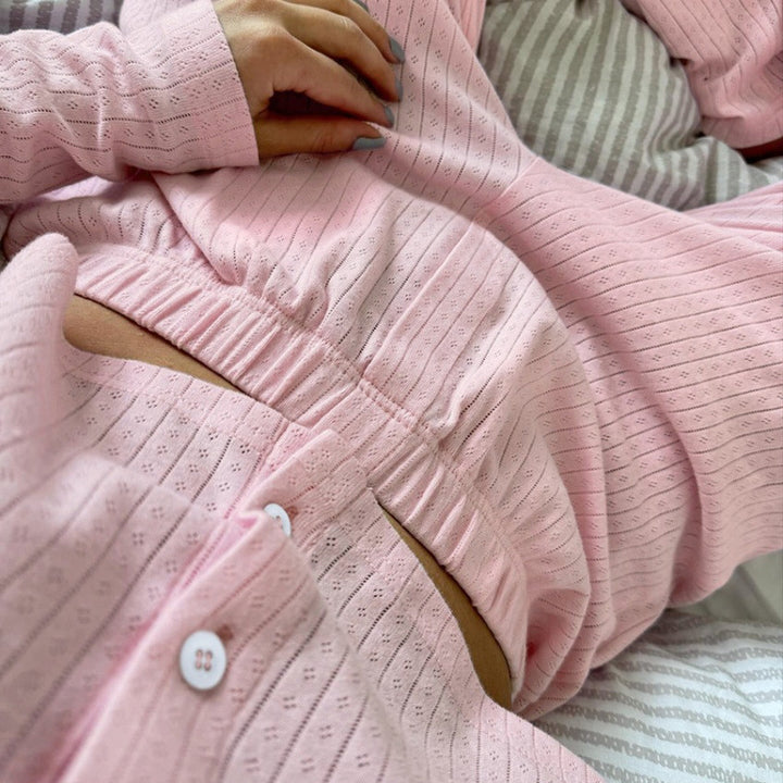 Ladies Comfortable Two-Piece Pajama Set Lune London