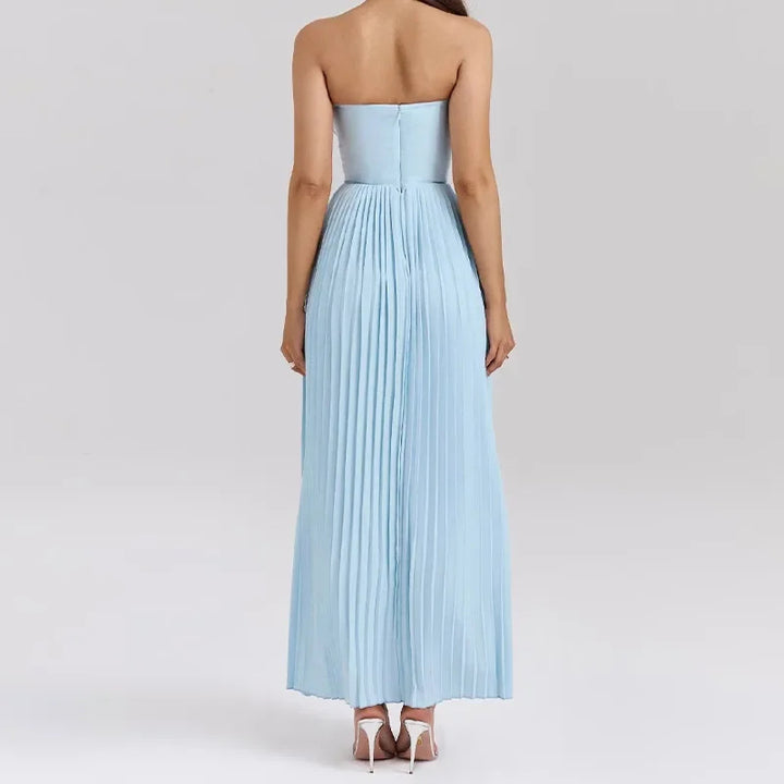 Robe de soirée plissée élégante pour femmes Chic & Stil
