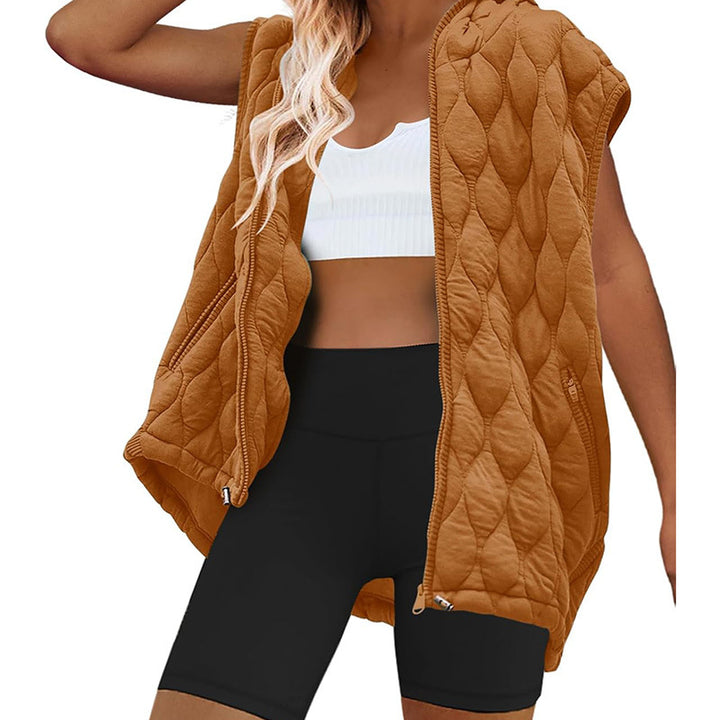 Lady hoodie with quilted design Lune London