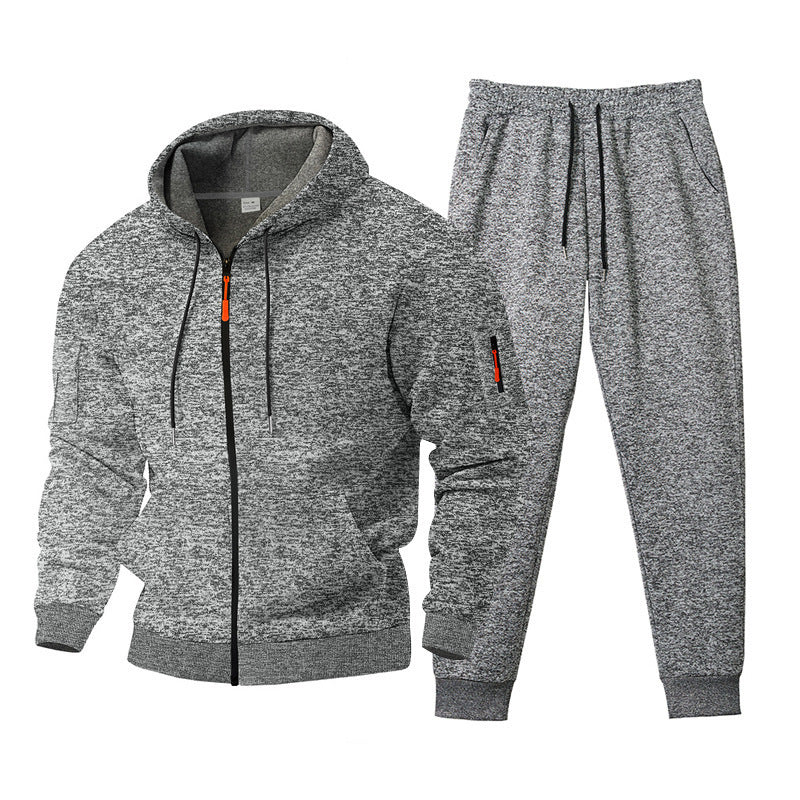Versatile training set for men with zip-up hoodie and jogger pants Lune London