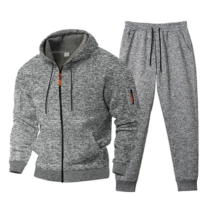Versatile training set for men with zip-up hoodie and jogger pants Lune London