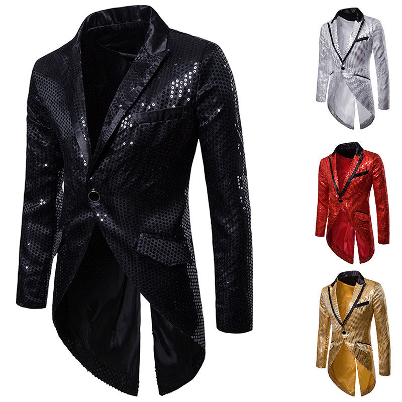 Elegant and glamorous blazer for men with sequins Lune London