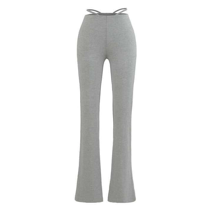 Elegant flared pants for women with a high waist and practical side pockets Lune London