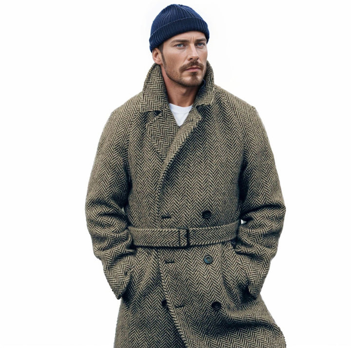 Elegant Duffle coat for men with modern details and practical pockets Lune London